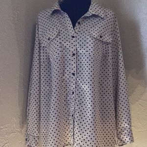 Kim Rogers dress long sleeved blouse top shirt